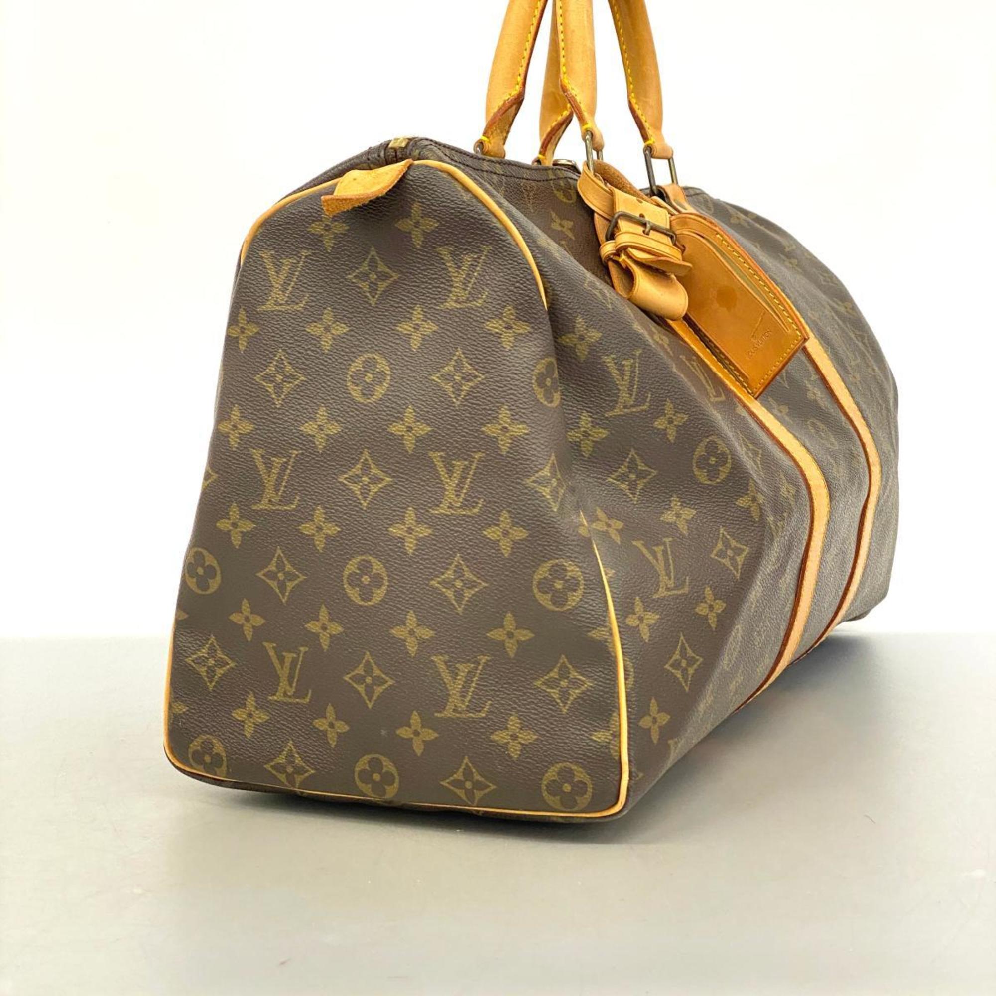 Louis Vuitton Boston Bag Monogram Keepall 45 M41428 Brown Men's Women's