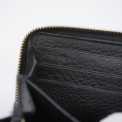 Gucci Long Wallet Soho 282413 Leather Black Champagne Women's