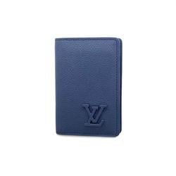 Louis Vuitton Business Card Holder/Card Case LV Aerogram Organizer De Poche M81730 Marine Men's