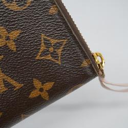 Louis Vuitton Long Wallet Monogram Portefeuille Clemence M61298 Brown Ladies