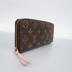 Louis Vuitton Long Wallet Monogram Portefeuille Clemence M61298 Brown Ladies