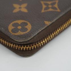 Louis Vuitton Long Wallet Monogram Portefeuille Clemence M61298 Brown Ladies
