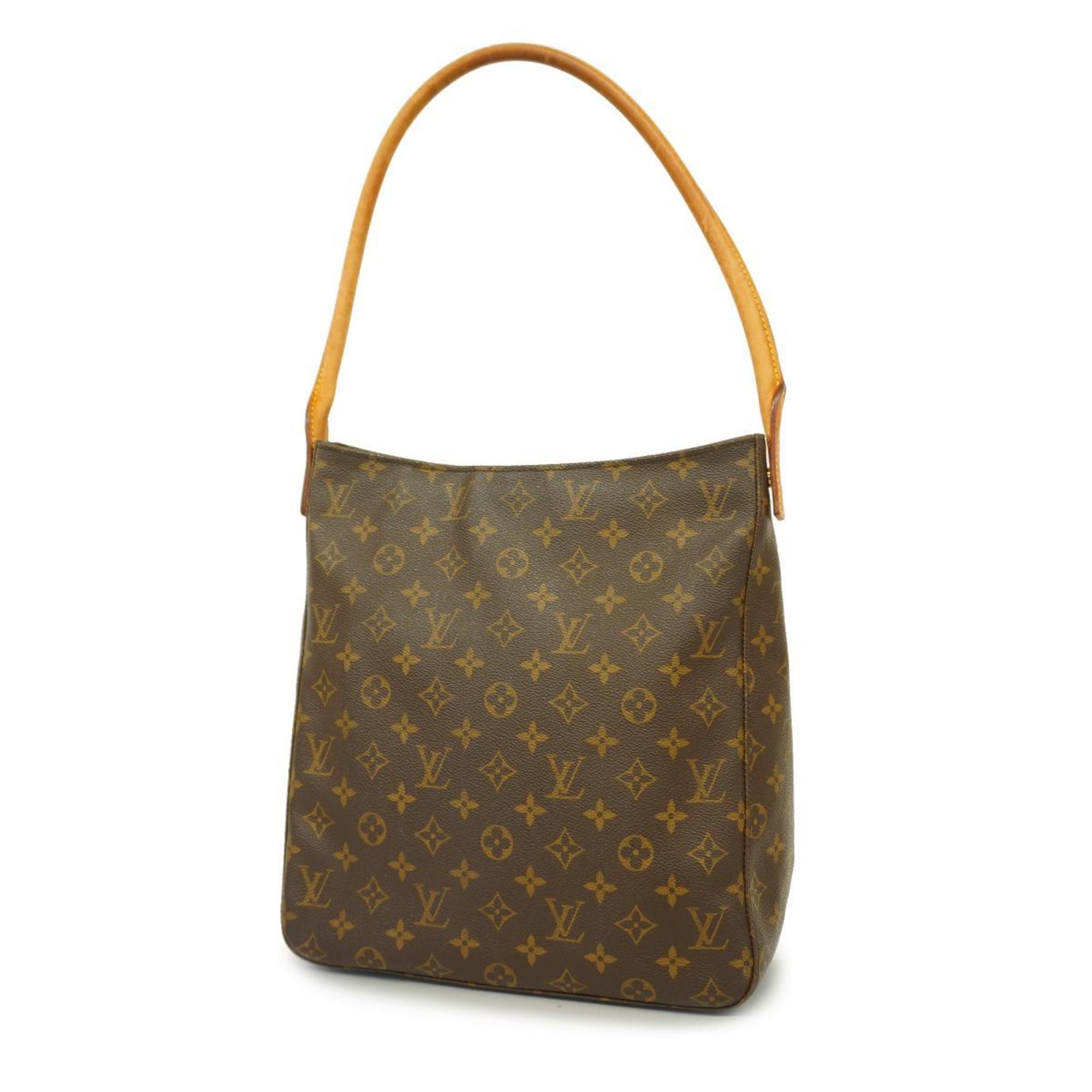 Louis Vuitton Shoulder Bag Monogram Looping GM M51145 Brown Ladies