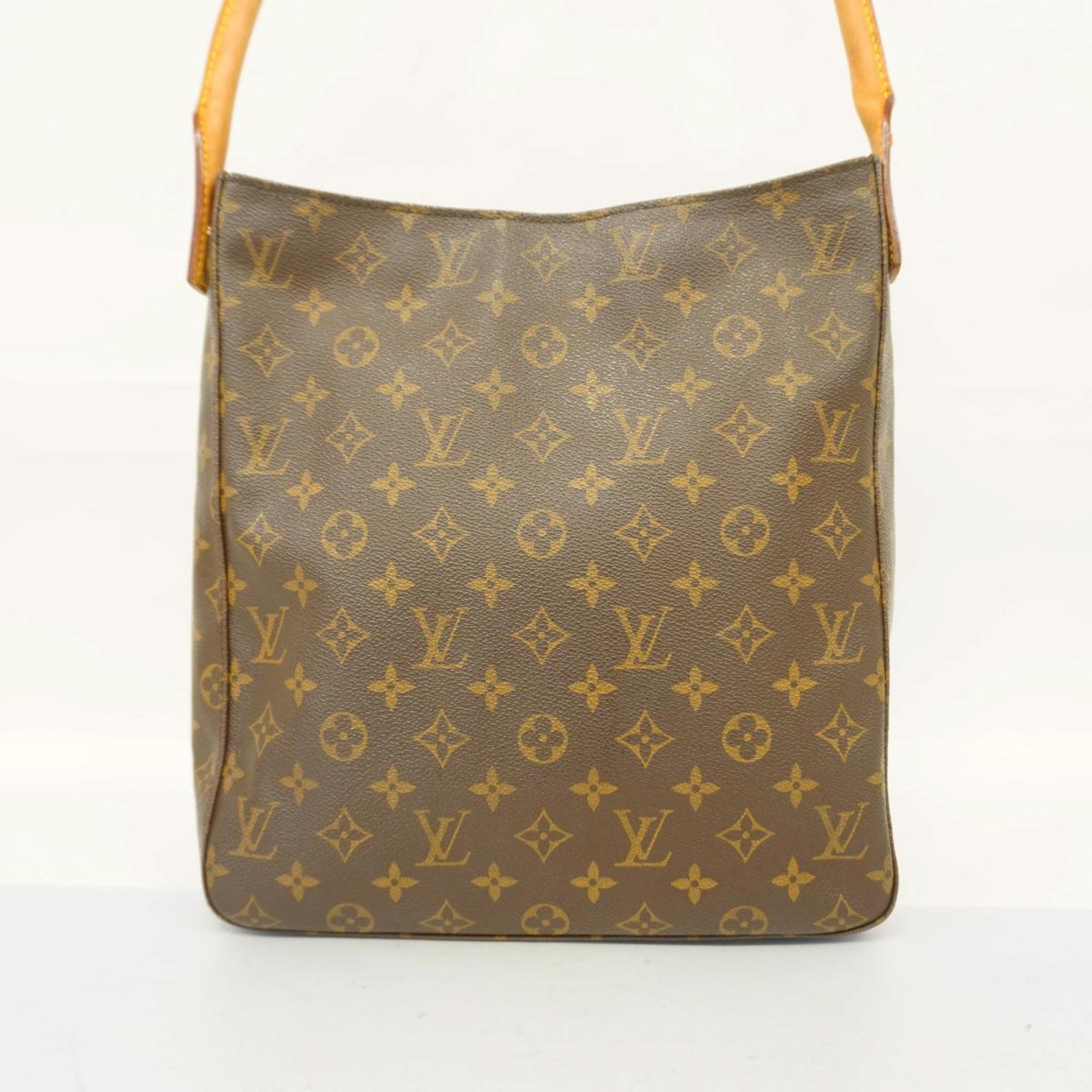 Louis Vuitton Shoulder Bag Monogram Looping GM M51145 Brown Ladies