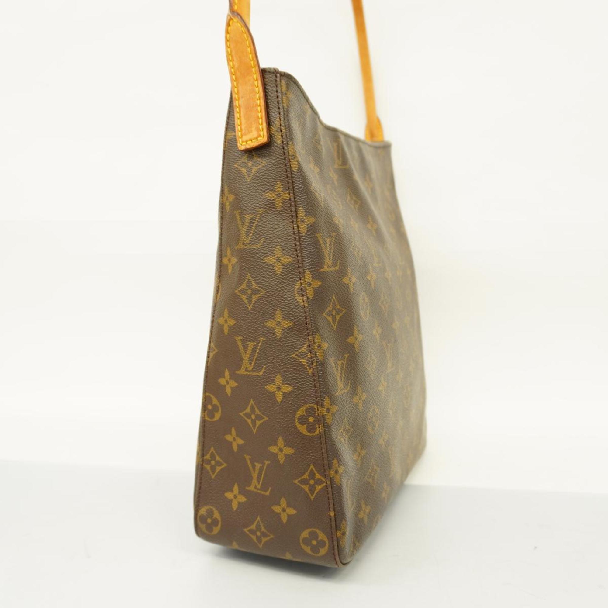 Louis Vuitton Shoulder Bag Monogram Looping GM M51145 Brown Ladies