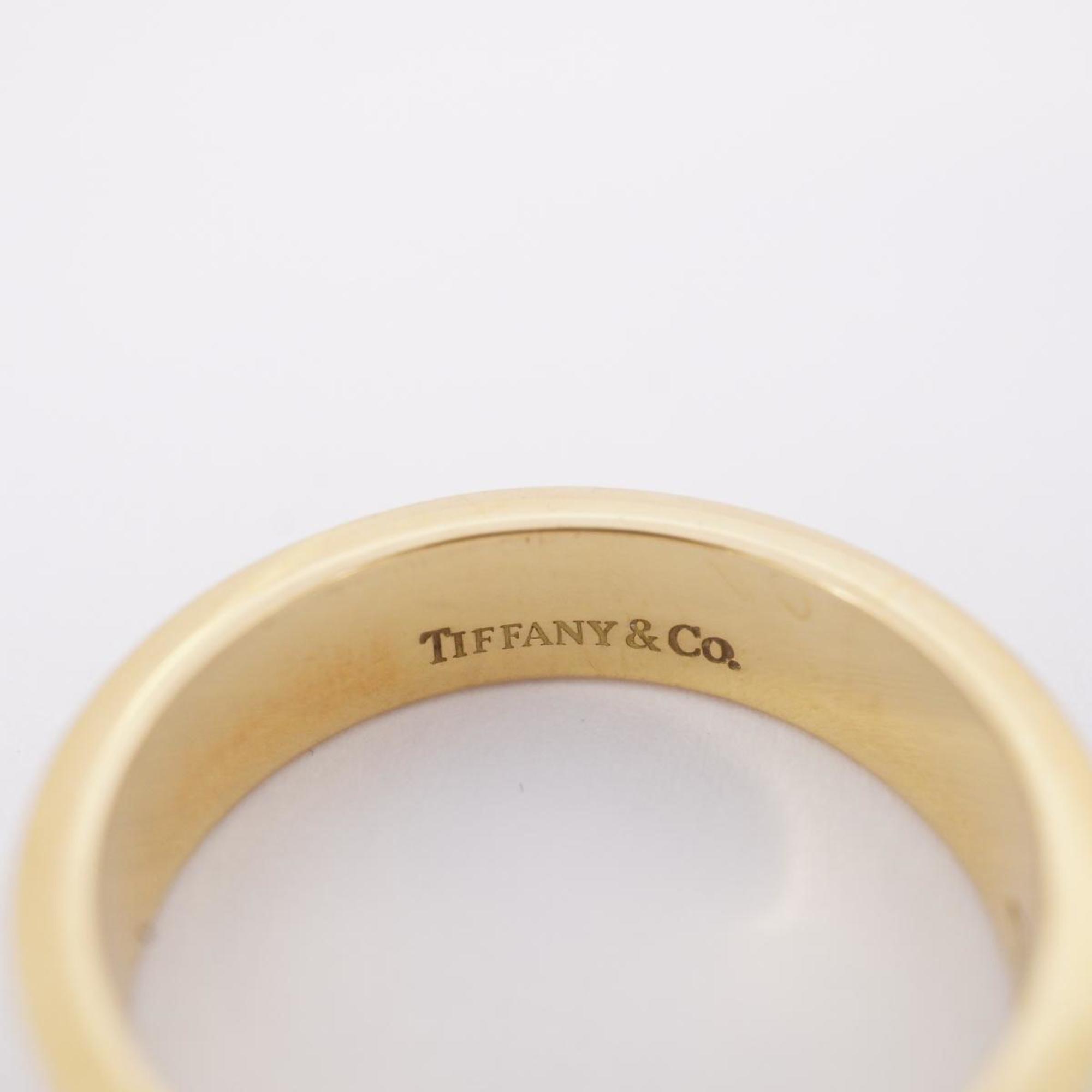 Tiffany ring cut out heart K18YG yellow gold ladies