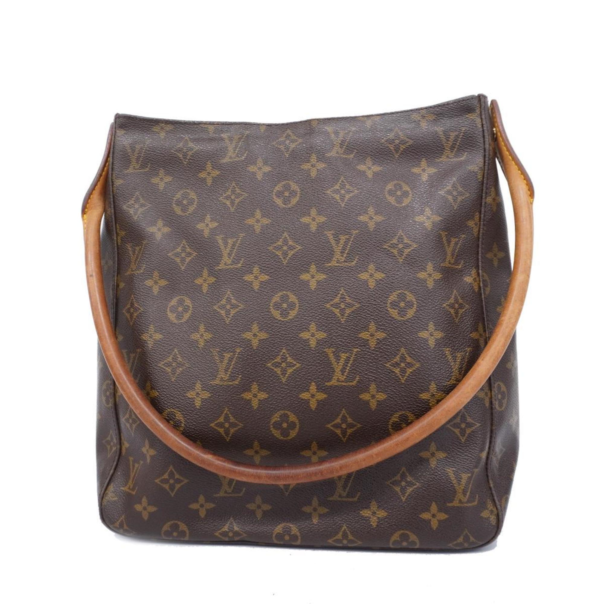 Louis Vuitton Shoulder Bag Monogram Looping GM M51145 Brown Ladies