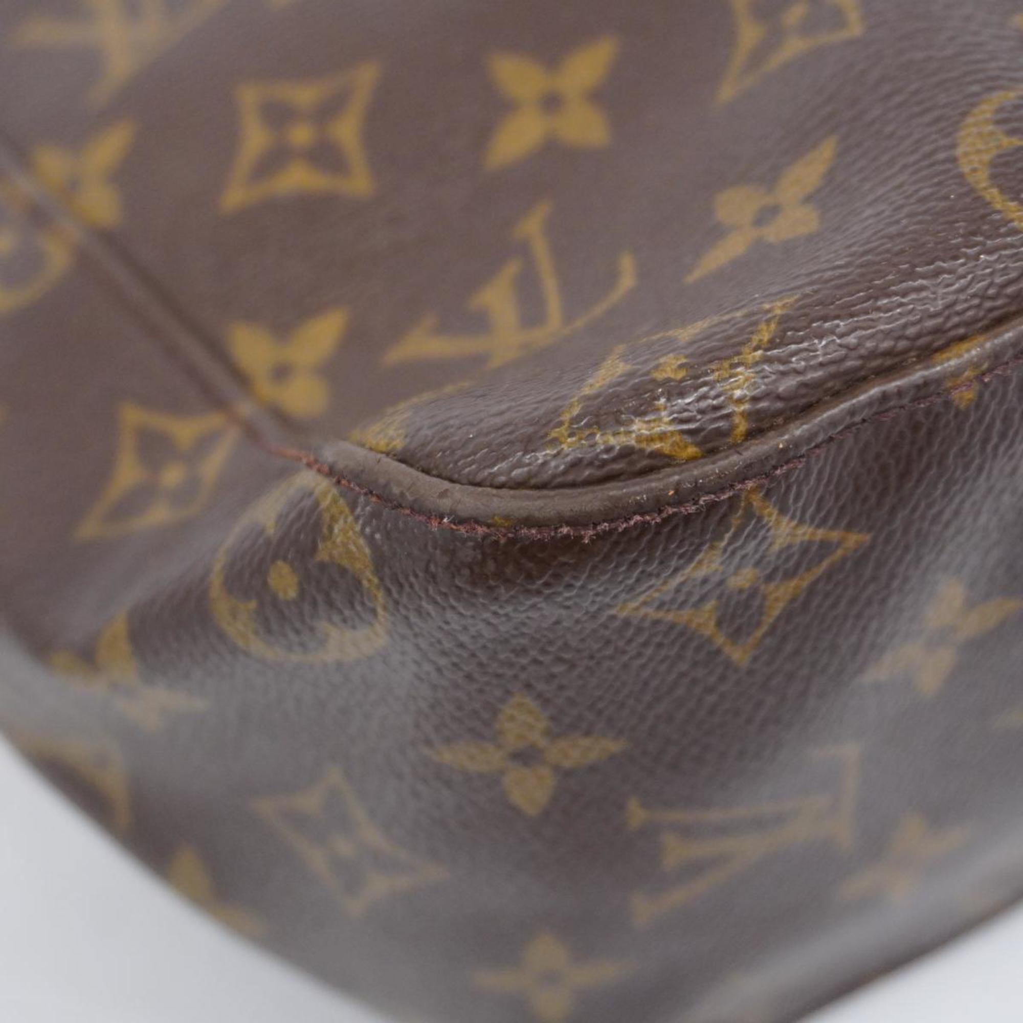 Louis Vuitton Shoulder Bag Monogram Looping GM M51145 Brown Ladies