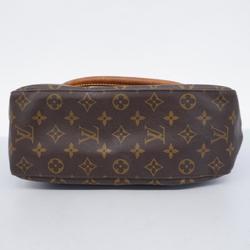 Louis Vuitton Shoulder Bag Monogram Looping GM M51145 Brown Ladies