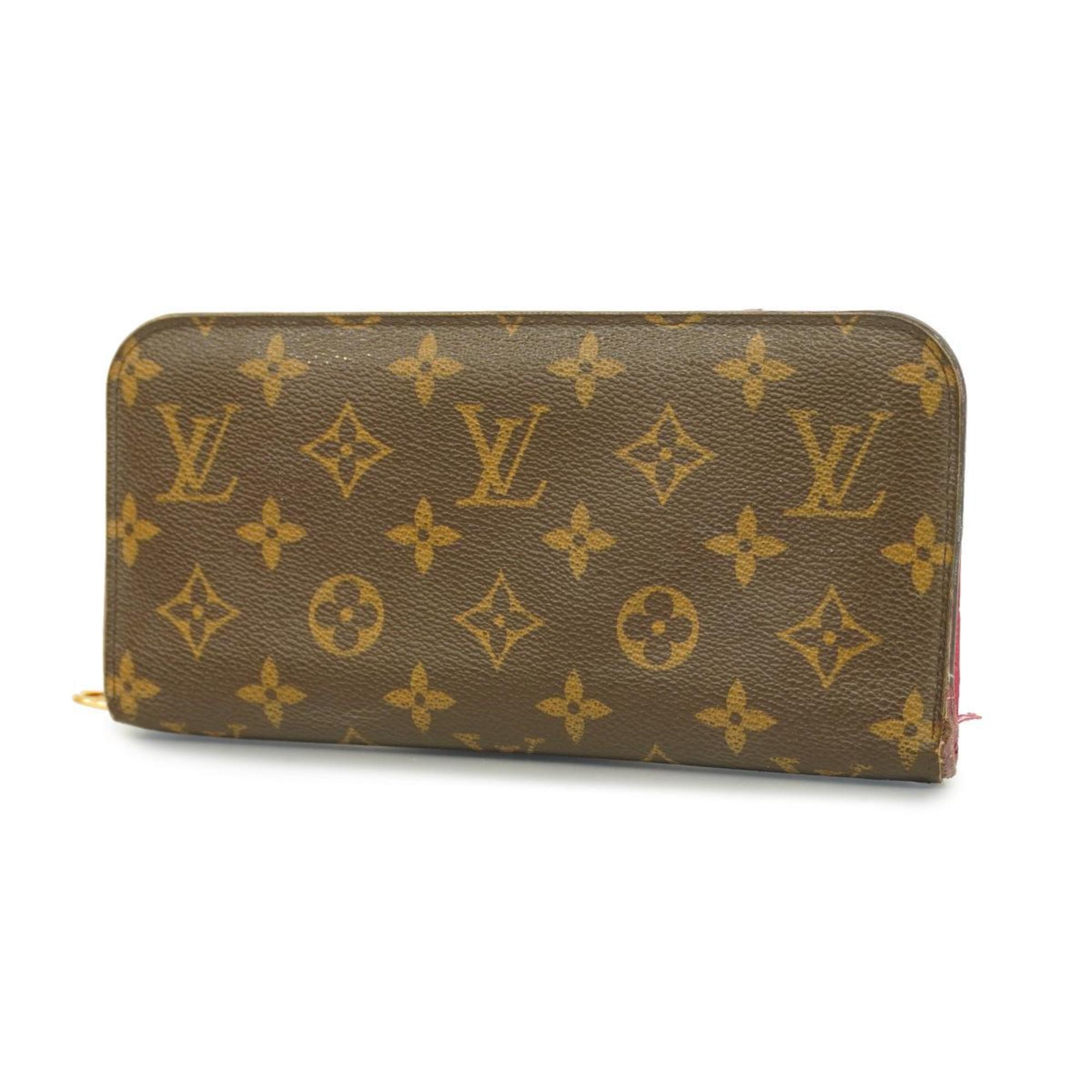 Louis Vuitton Long Wallet Monogram Portefeuille Ansolite M60249 Rose Ladies