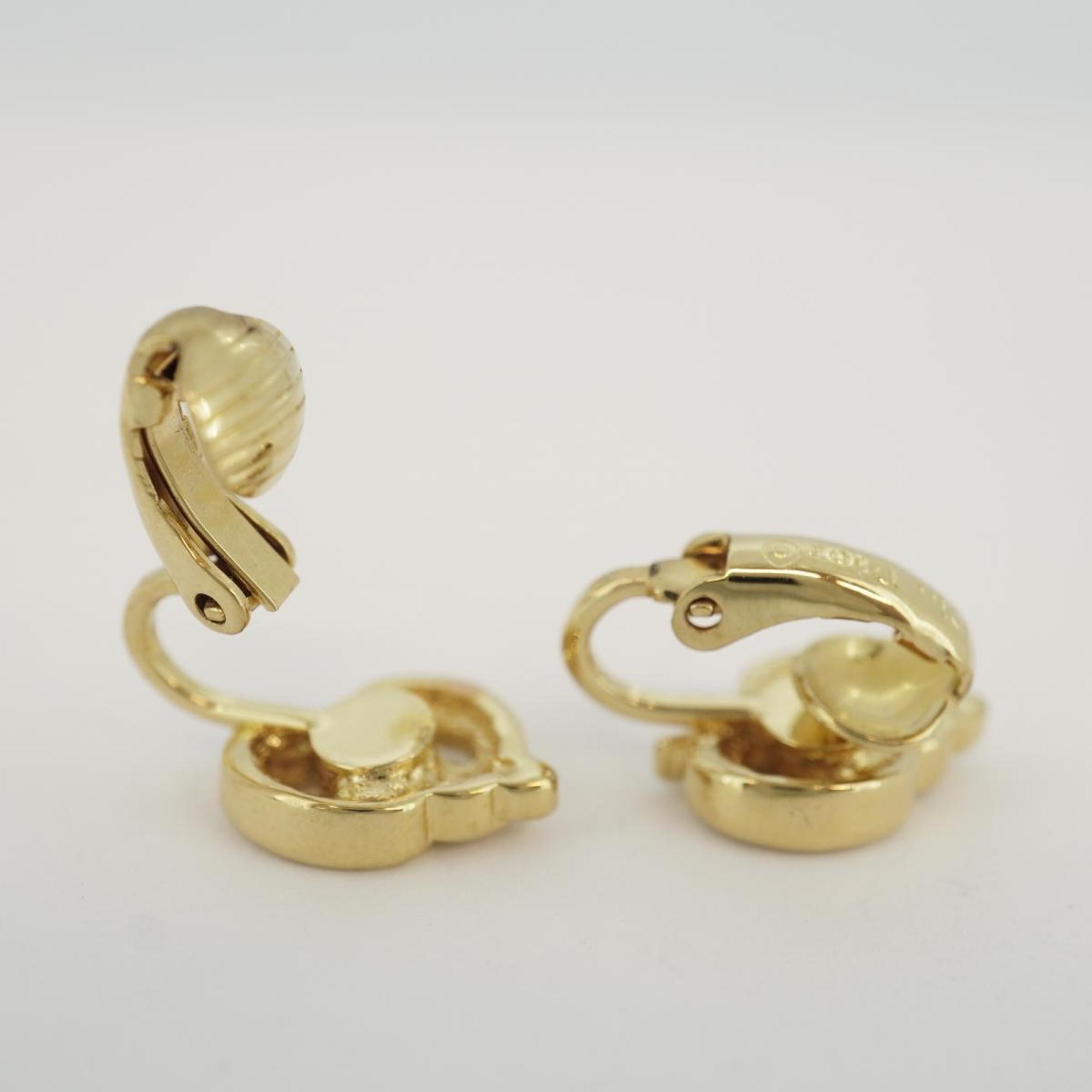 Christian Dior Earrings GP Plated Gold Women's