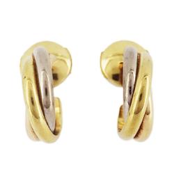 Cartier Trinity Earrings K18YG Yellow Gold K18WG White K18PG Pink Women's
