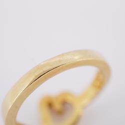 Tiffany Ring Loving Heart K18YG Yellow Gold Women's