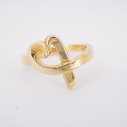 Tiffany Ring Loving Heart K18YG Yellow Gold Women's