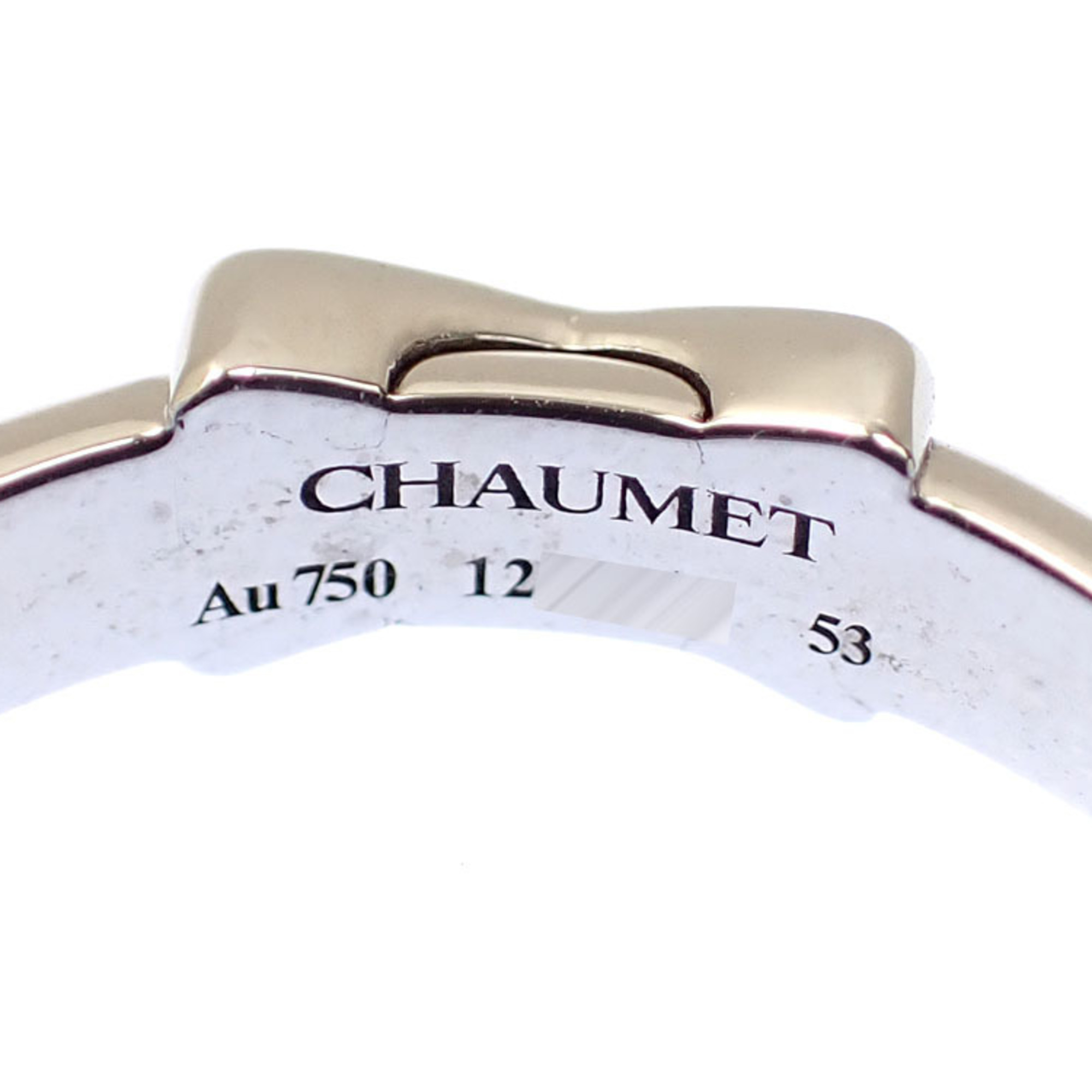 Chaumet Jeux de Liens Ring for Women Diamond K18WG Size 12.5 #53 2.4g 750 18K White Gold