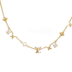 Louis Vuitton Necklace LV In the Sky Women's M01322 Strass Brass Gold Color