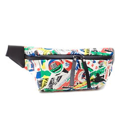Vivienne Westwood Travel Print Waist Bag for Men Multicolor Vinyl Body Pouch