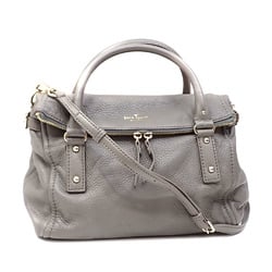 Kate Spade handbag for women, grey leather shoulder bag