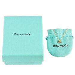 Tiffany & Co. Elsa Peretti Heart Necklace K18RG (K18PG) Rose Gold (Pink Gold) 41cm 1.6g Women's