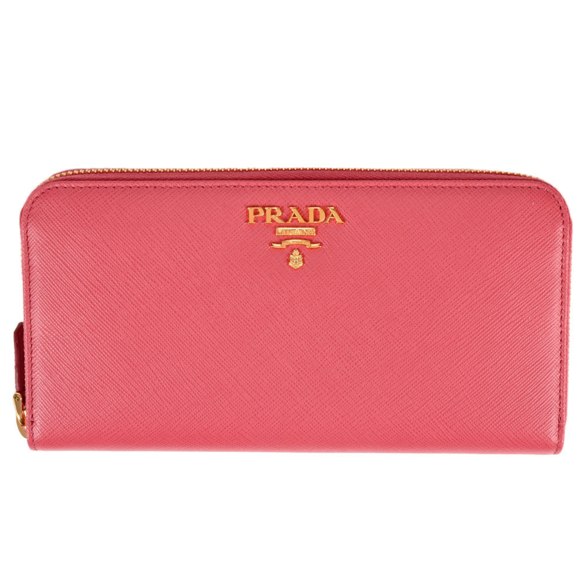 PRADA PORTAFOGLIO LAMPO Round Saffiano 1ML506 Pink