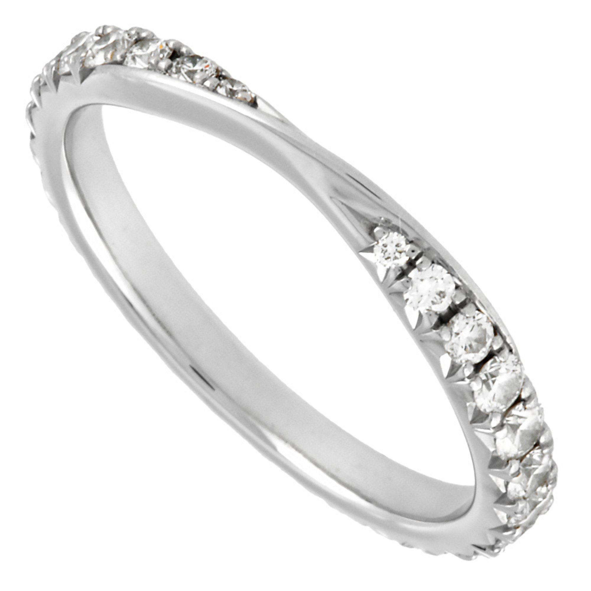 Harry Winston Brilliant Love Band Ring, Diamond, Size 6.5, Pt950, 2.2g, Eternity Women's