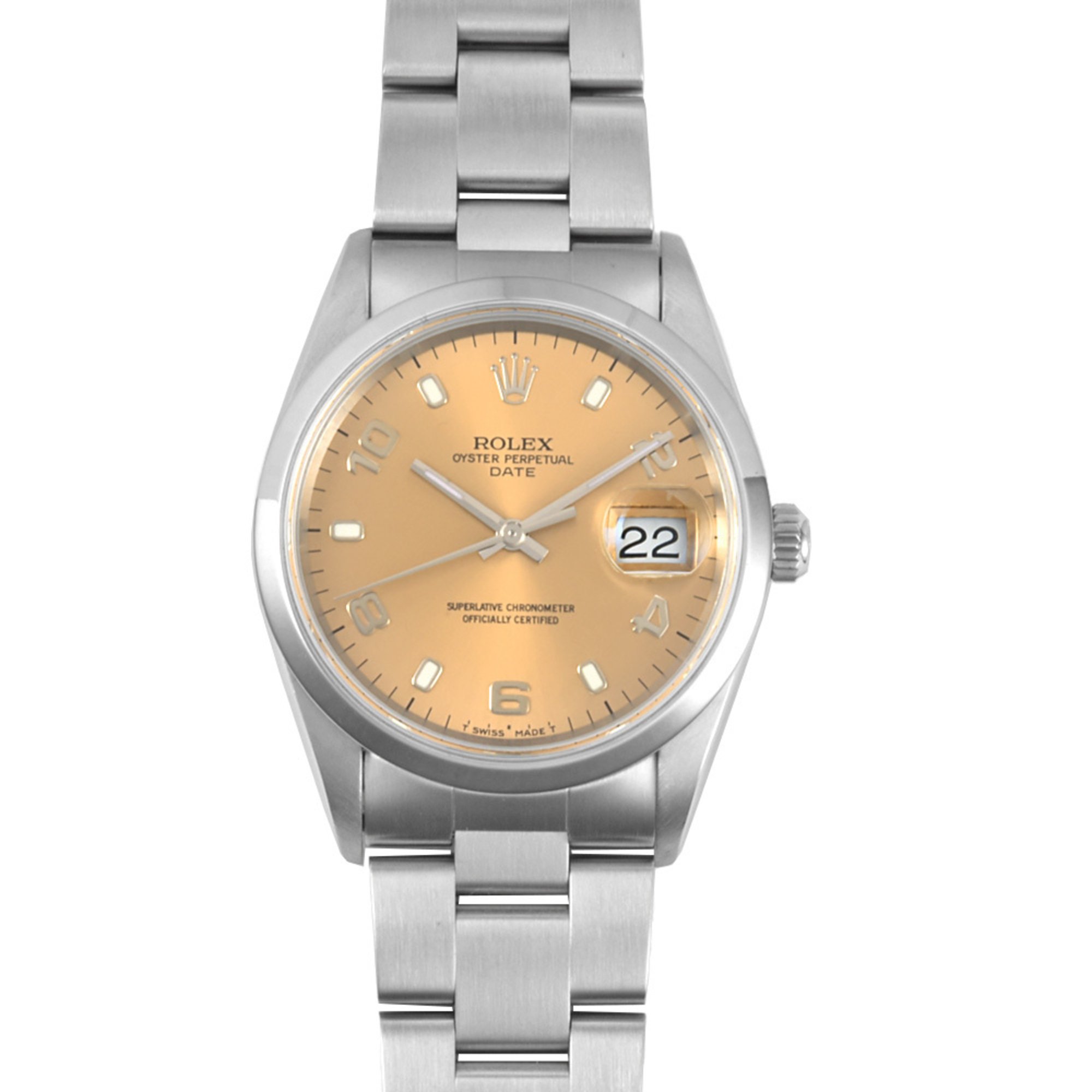 Rolex ROLEX 15200 Oyster Perpetual Date P series (manufactured in 1997) Automatic watch, pink dial, men's