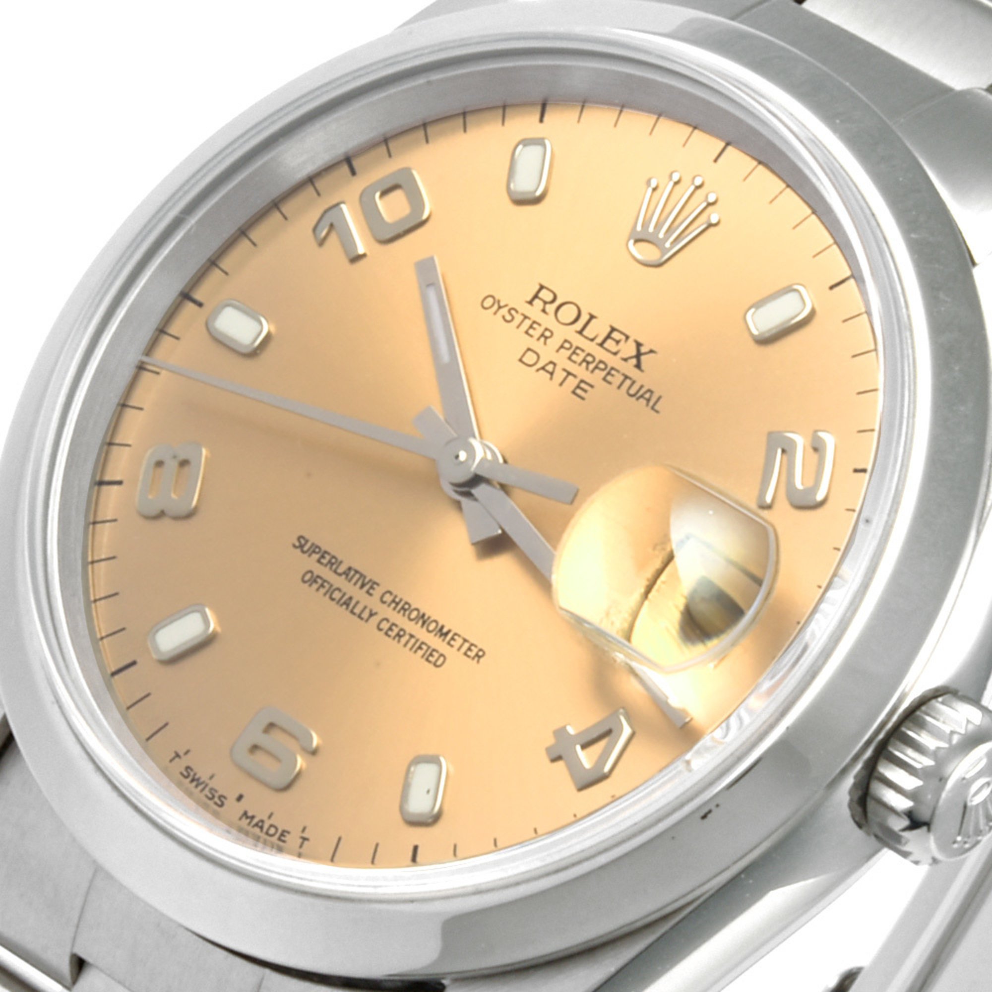 Rolex ROLEX 15200 Oyster Perpetual Date P series (manufactured in 1997) Automatic watch, pink dial, men's