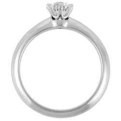 Tiffany & Co. Solitaire Ring, Diamond, 0.54ct, Size 11, Pt950, 4.0g, Women's