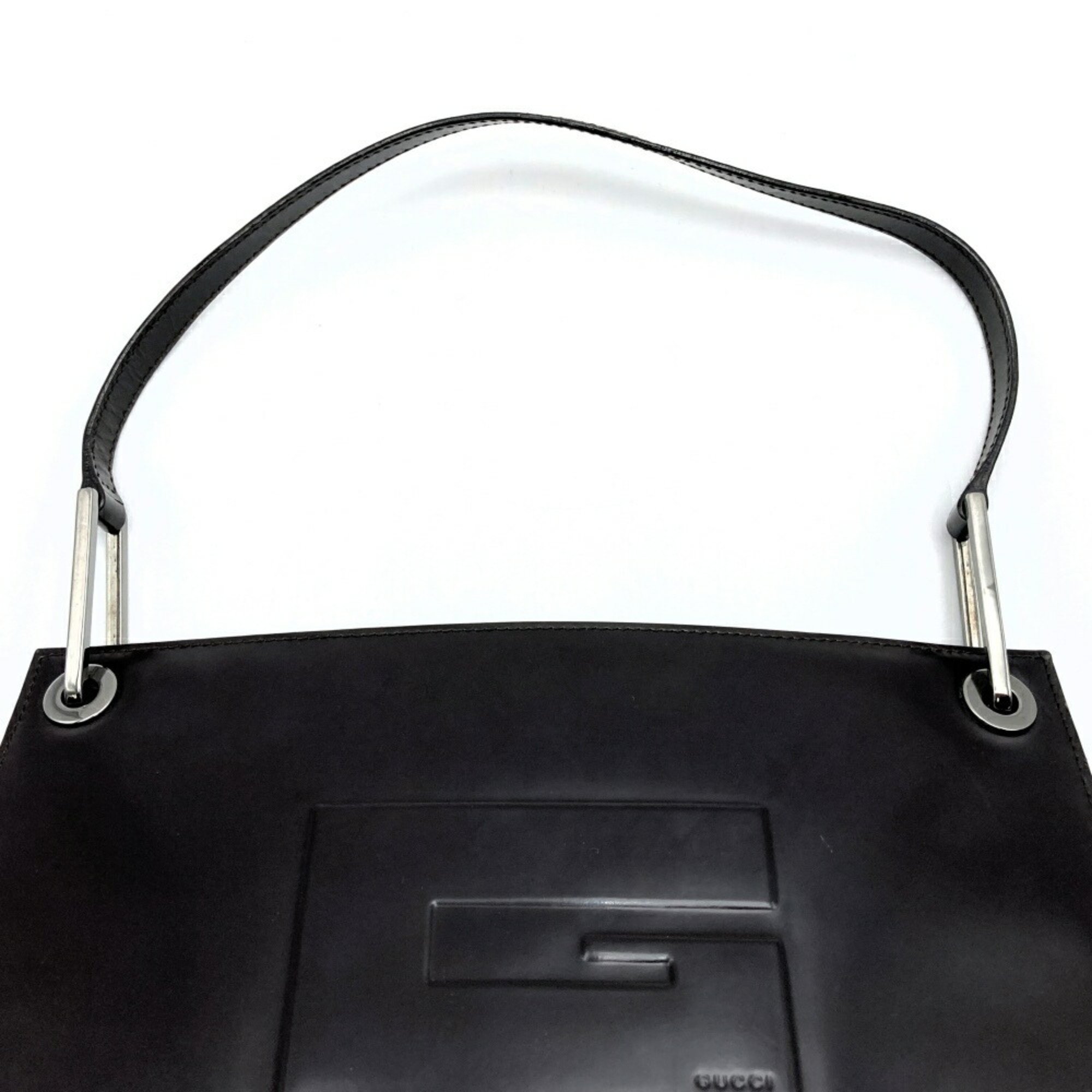 Gucci Handbag G Brown Leather Women's 001 3034 GUCCI