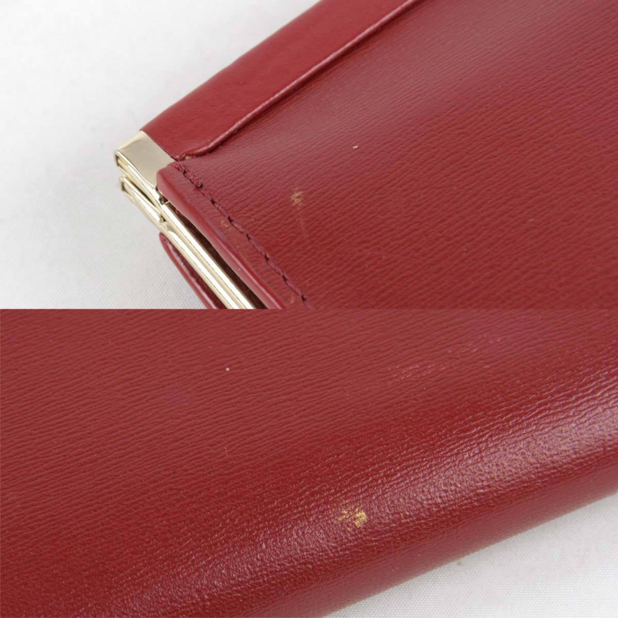 Paul Smith Long Wallet Leather Red Women's