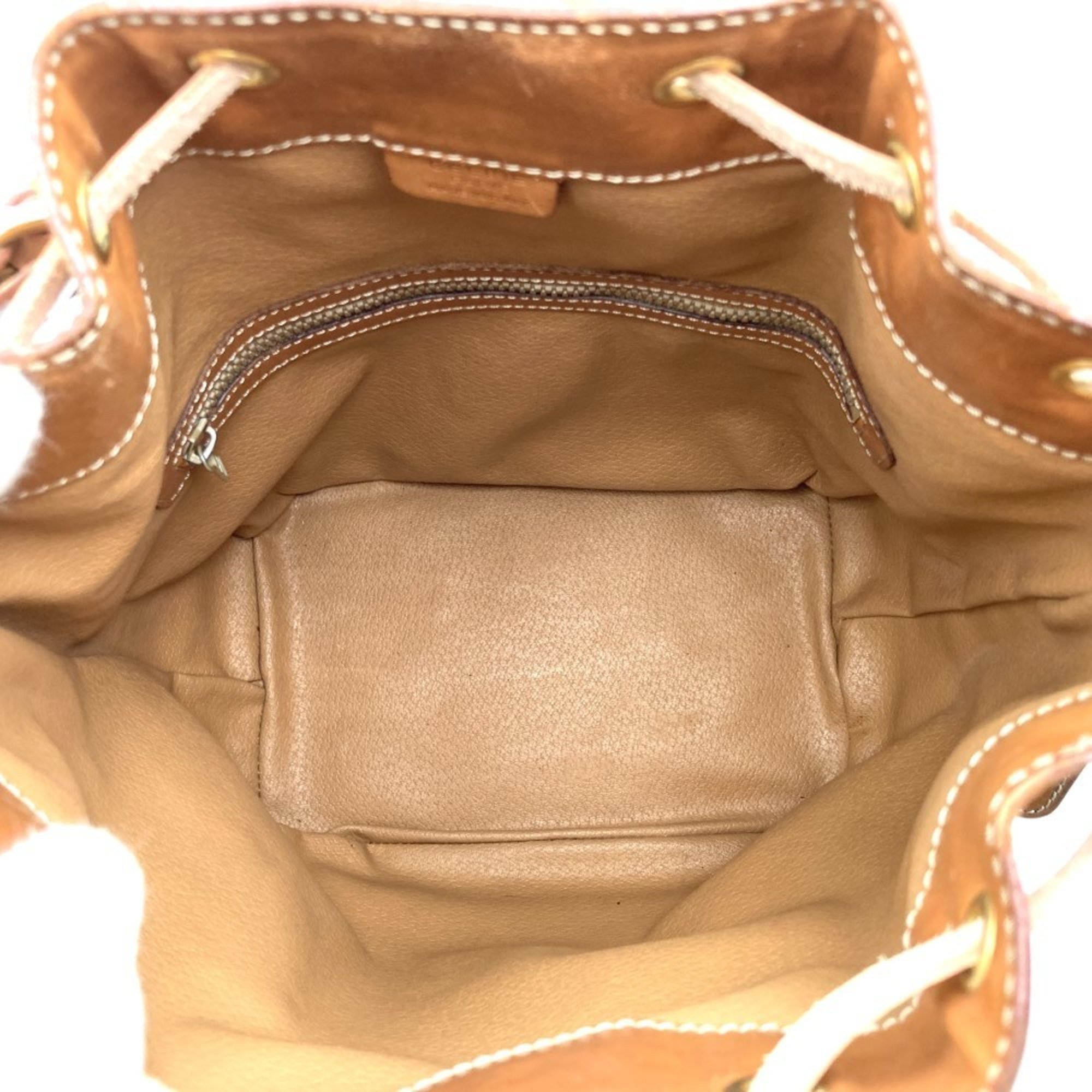 Celine shoulder bag, macadam pattern, brown leather, women's, M93 CELINE