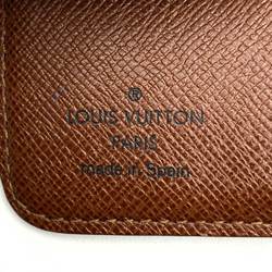 Louis Vuitton M61667 Compact Zip Bi-fold Wallet Brown Monogram LOUIS VUITTON