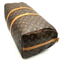 LOUIS VUITTON M41418 Keepall 45 Bandouliere Monogram Boston Bag Brown Women's