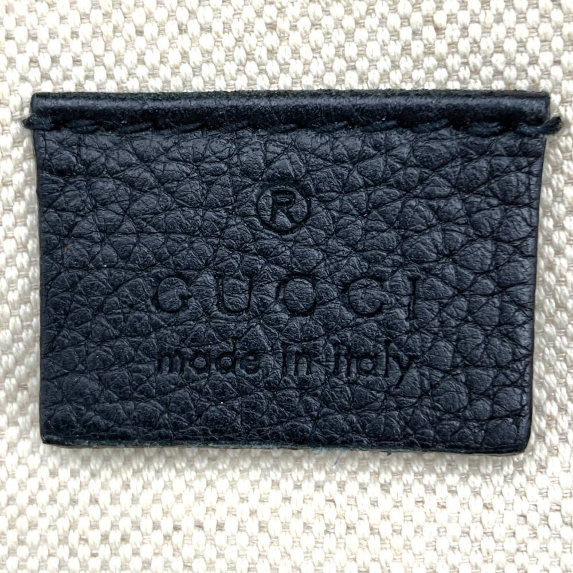 Gucci Waist Bag Body Pouch Sherry Line Black Leather Women's 527792 GUCCI