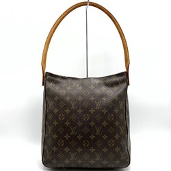 Louis Vuitton M51145 Looping GM Shoulder Bag Brown Monogram Women's LOUIS VUITTON