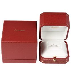 Cartier Etincel de Solitaire Ring Half Eternity Diamond 0.41ct #47 Pt950 Size 7 Women's