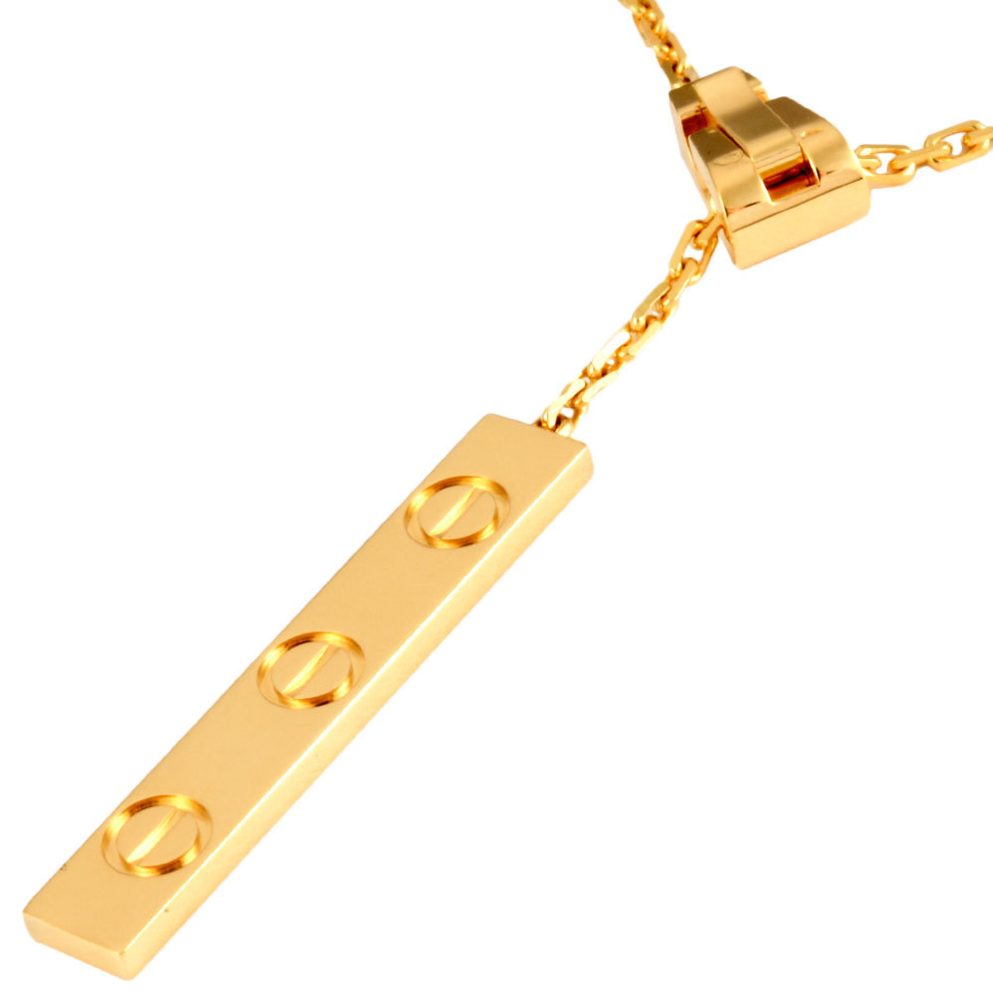 Cartier LOVE Y-Shape Necklace K18YG Lariat for Women