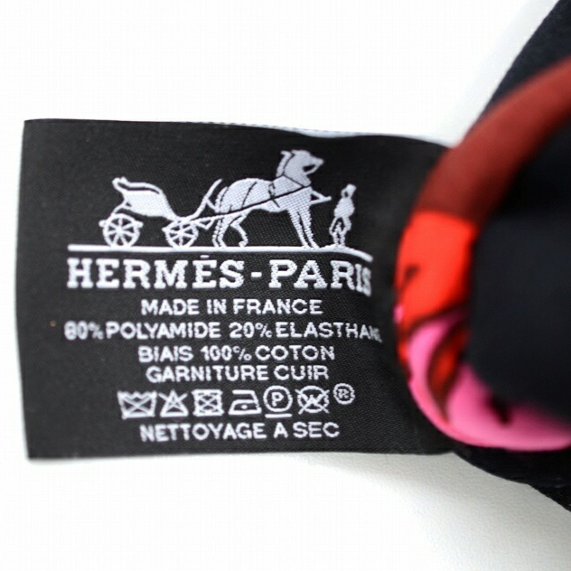 Hermes BAIN Neoban MM Pouch Polyamide Elastane Red JA-18779