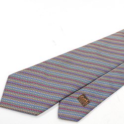 Hermes 100% Silk Tie, Multi-Purple Striped Pattern, 758789T, JA-18907