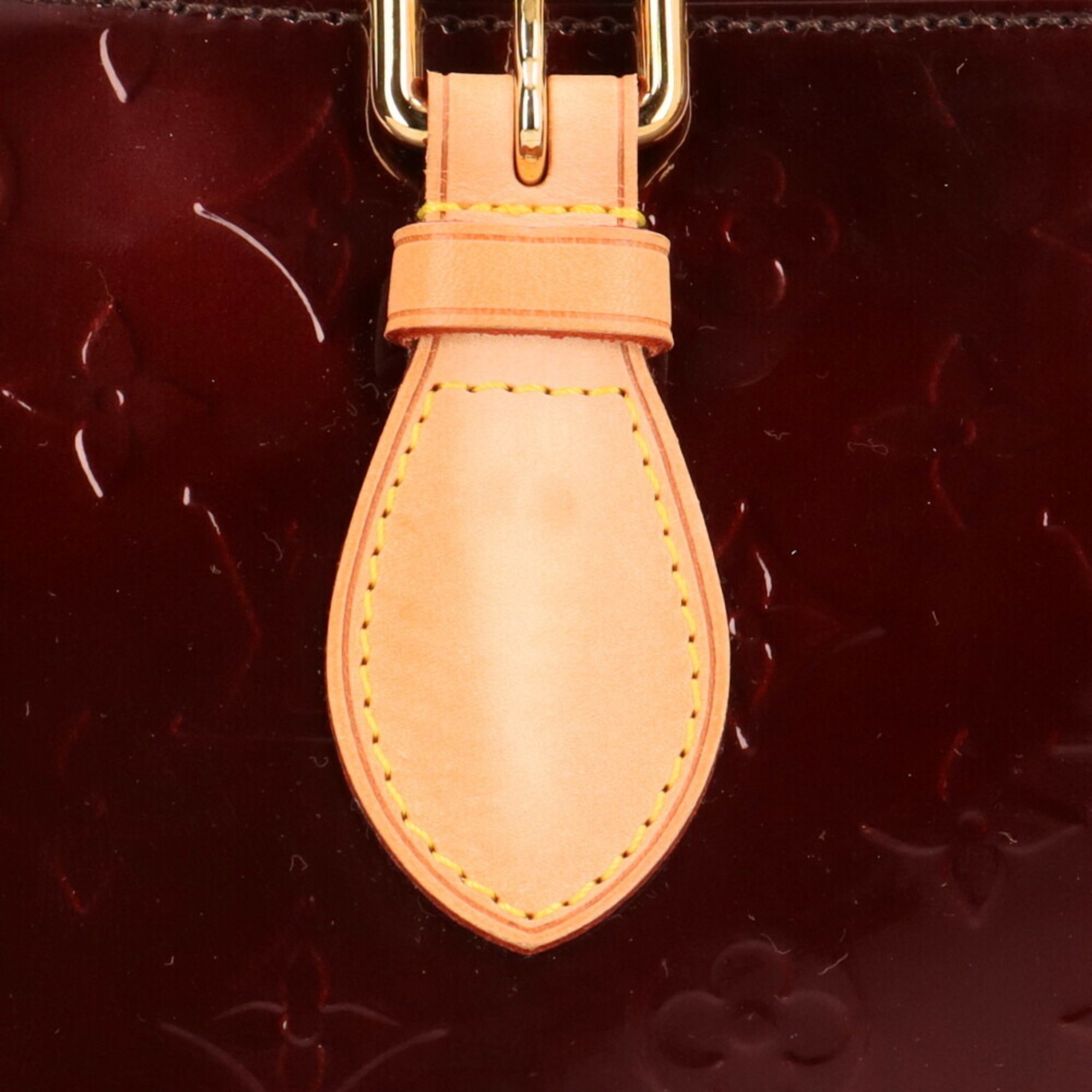 Louis Vuitton Rosewood Avenue Monogram Vernis Shoulder Bag M93510 Red Women's LOUIS VUITTON