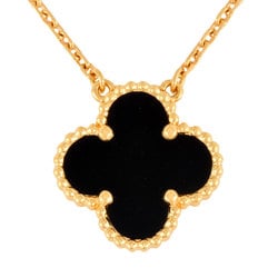 Van Cleef & Arpels Alhambra Necklace K18YG Onyx Women's