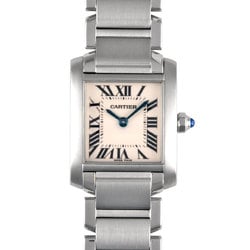 Cartier Tank Francaise SM Watch Quartz Ivory Dial Ladies