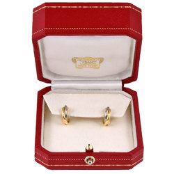 Cartier Trinity Earrings K18YG K18PG K18WG Ladies