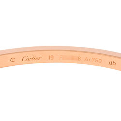 Cartier LOVE Bracelet SM #19 K18PG