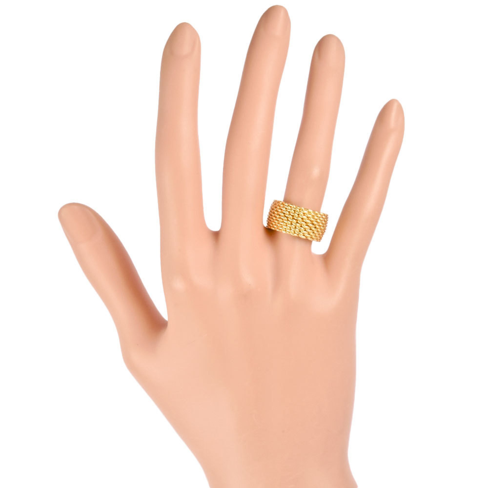 Tiffany & Co. Somerset Ring, Size 12, K18YG, Women's