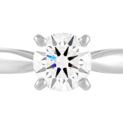 Van Cleef & Arpels Bonheur Ring Diamond 0.54ct #52 Pt950 E/VVS2/3EX Women's