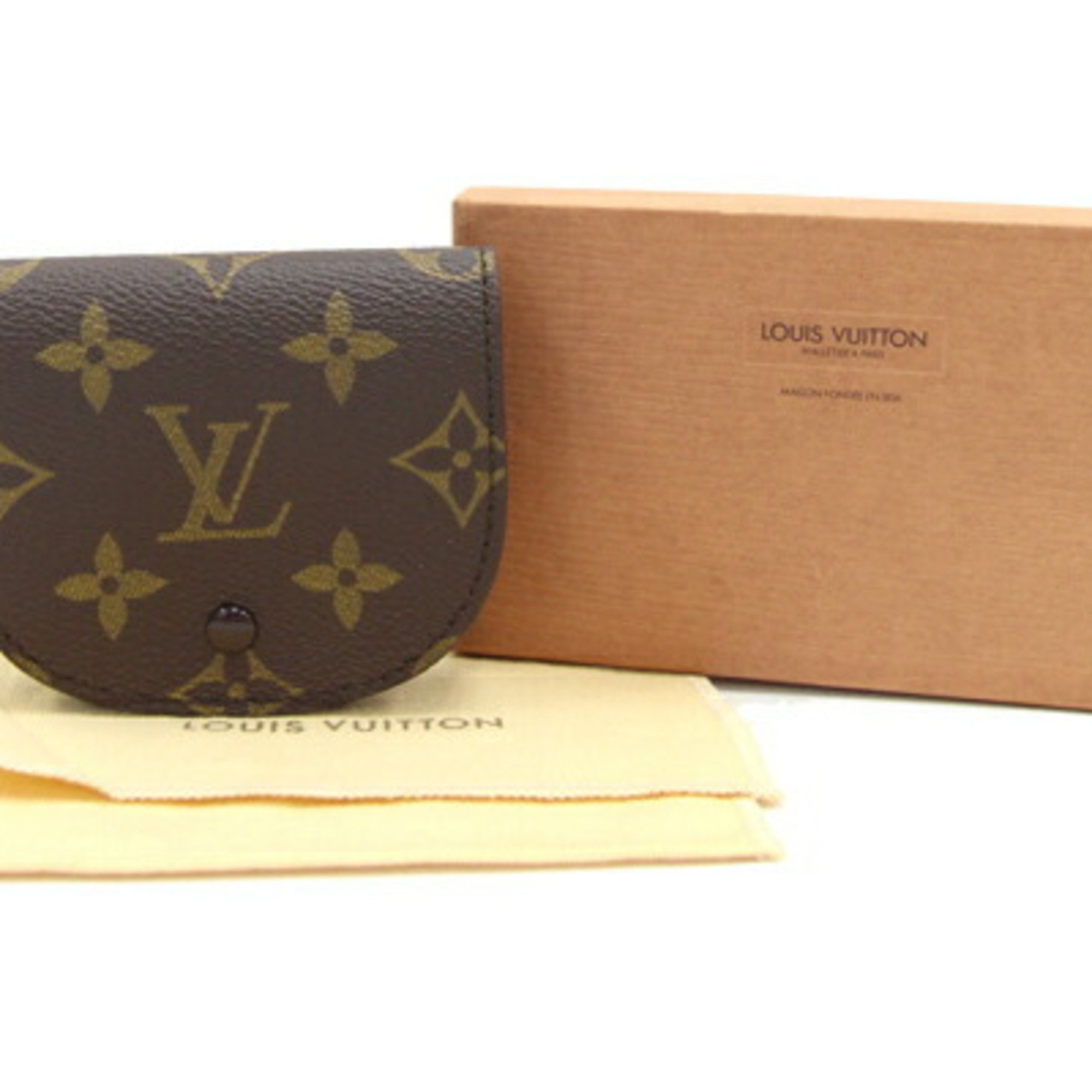 Louis Vuitton Coin Case Monogram Porto Monnaie Guze M61970 Purse Compact Wallet LV LOUIS VUITTON
