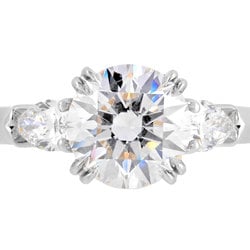 Harry Winston HARRY WINSTON Ring Diamond 1.36ct Size 8.5 Pt950 F/VS1/3EX Women's