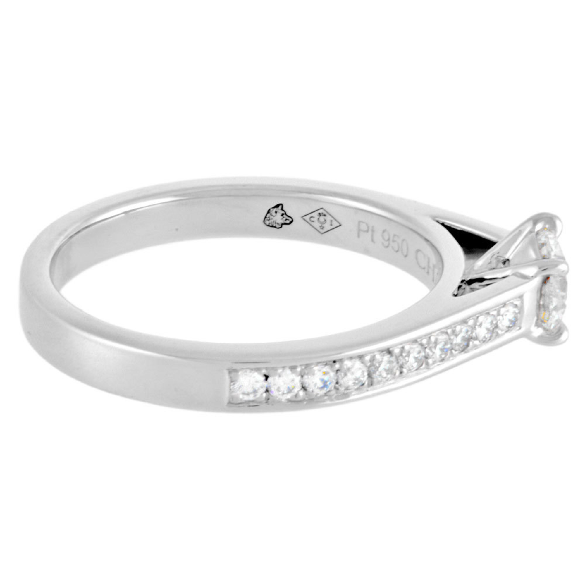 Chaumet Frisson Solitaire Ring, Diamond, 0.33ct, Size 8, Pt950, G/VVS1/3EX, Women's