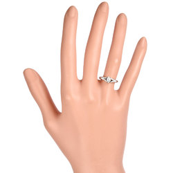 BVLGARI Incontro D'Amore Ring, Diamond 0.20ct, Size 7.5, Pt950, E/VVS1/EX, Women's